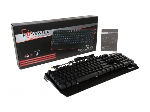 Rosewill Mechanical Gaming Keyboard with Cherry MX Blue Switches - Retail - RK-9300