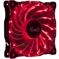 Rosewill RFA-80-RL - 120mm CULLINAN Computer Case Cooling Fan with LP4 Adapter - Semi-Transparent Frame & Red LED Lights Sleeve Bearing