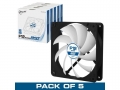 ARCTIC F12 PWM PST - Value Pack (5pc) - Standard Low Noise PWM Controlled Case Fan with PST