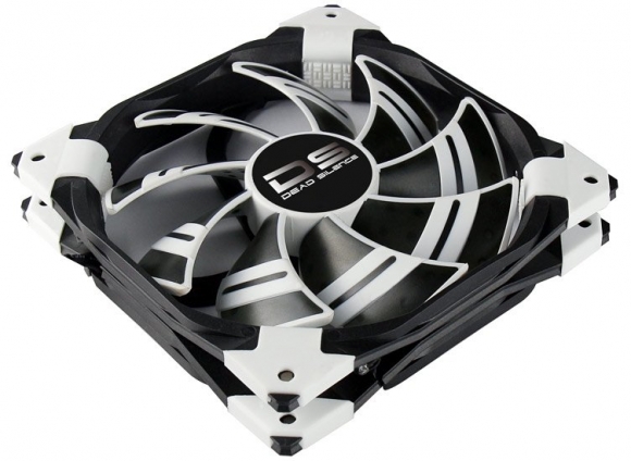 AeroCool DS-120mm White Dual layered blades with Noise Reduction
