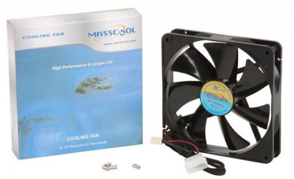 Masscool FD14025S1L3/4 140mm 57CFM High Airflow Case Fan with 3+4pins