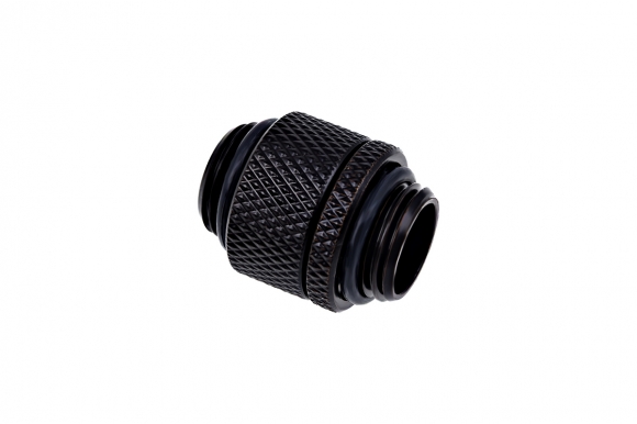 Alphacool Eiszapfen Double Nippel Rotatable G1/4" Outer Thread to G1/4" Outer Thread - Deep Black