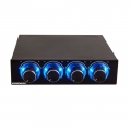 Kingwin FPX-001 Four Channel Turn Knob Multi-Fan Cooling Controller