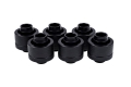 Alphacool Eiszapfen 19/13mm Compression Fitting G1/4 - Deep Black (6-Pack)