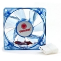 Coolmax CMF-825-BL UV Reactive 4-Blue LED Case Fan w/4-Pin Connector (Blue) 80mm