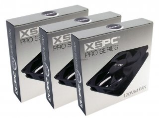 XSPC Pro Series 120mm Fan - 3Pin 1650RPM (3 Pack)