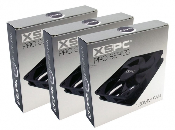 XSPC Pro Series 120mm Fan - 3Pin 1650RPM (3 Pack)