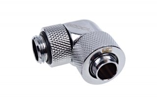 Alphacool Eiszapfen 13/10mm Compression Fitting 90° Rotatable G1/4 - Chrome