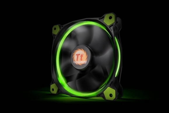 Thermaltake Riing 12 HSP 120mm Circular Green LED Case/Radiator Fan