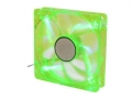 Logisys 120mm Green LED Lighted Case Fan with 3+4pin Power