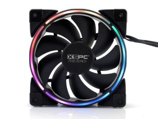 XSPC RGB Series 120mm Fan - PWM 800-2200RPM - 5V Addressable RGB (3 Pack)