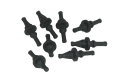GeLid RB-GR02-B Anti-vibration Fan Mounts 8 PC - Black