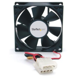 StarTech.com 80x25mm Dual Ball Bearing Computer Case Fan w/ LP4 Connector FANBOX
