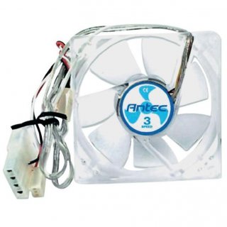 Antec 761345750806 TriCool 80MM Dynamic RPM 80mm Case Fan (Clear)