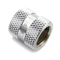 XSPC G1/4" 18mm Female to Female Fitting (Chrome) V2