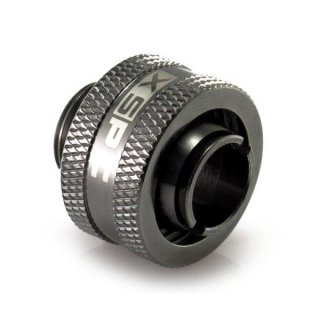 XSPC G1/4" to 7/16" ID, 5/8" OD Compression Fitting Black Chrome V2