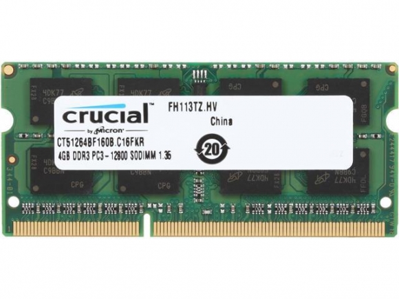 Crucial CT51264BF160B 4GB 204 pin SODIMM Memory