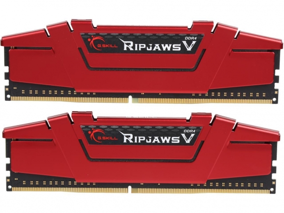 GSKILL Ripjaws V Series 8GB (2 x 4GB) 288-Pin DDR4 SDRAM DDR4 3200 (PC4 25600) Intel Z170 Platform Desktop Memory F4-3200C16D-8GVRB