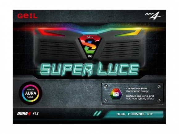 GeIL SUPER LUCE RGB SYNC 8GB (2 x 4GB) 288-Pin SDRAM DDR4 2400 (PC4 19200) Memory GLS48GB2400C16DC