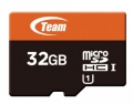 Team 32GB microSDHC UHS-I/U1 Class 10 Memory Card with Adapter Speed Up to 80MB/s (TUSDH32GUHS03)