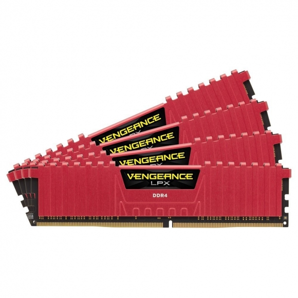 CORSAIR Vengeance LPX 32GB (4 x 8GB) 288-Pin SDRAM DDR4 2400 (PC4 19200) CMK32GX4M4A2400C14R