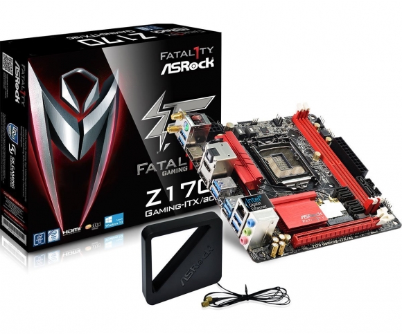 ASRock Fatal1ty Gaming Z170 Gaming-ITX/ac Intel Z170 HDMI SATA 6Gb/s Mini ITX Motherboard