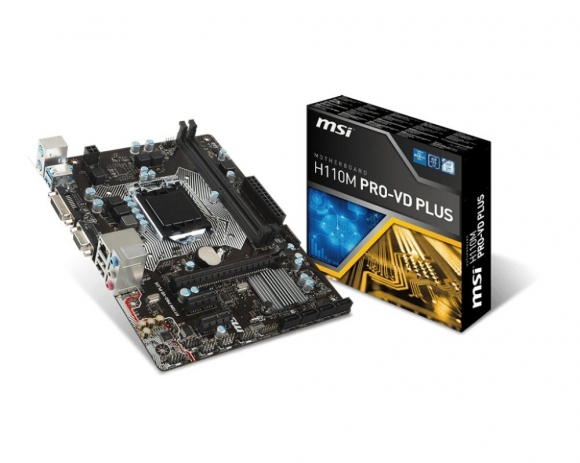 MSI H110M PRO-VD PLUS LGA 1151 Intel H110 SATA 6Gb/s USB 3.1 Micro ATX Motherboard