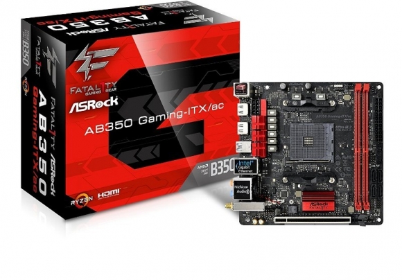 ASRock AB350 Gaming-ITX/ac AM4 AMD B350 SATA 6Gb/s USB 3.0 HDMI Mini ITX AMD Motherboard