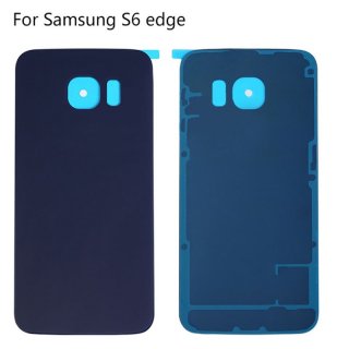Back Battery Cover w/ Adhesive for Samsung Galaxy S6 Edge G925 Blue