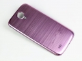 Metallic Back Cover for Samsung Galaxy S4 i9500 Light Pink w/ Black Housing