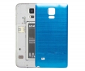 Metallic Brushed Back Cover for Samsung Note 4 Blue w/ White Housing
