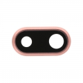 Rear Camera Lens Cover with LED Diffusor for Iphone 8 Plus - Rose Gold