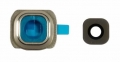 Rear Camera Lens Cover with Sticker for Samsung Galaxy S6 Gold