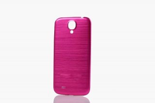 Pink Metallic Back Cover Housing for Samsung Galaxy S4 i9500 w/ Black Lining