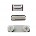 Replacement Button Set For Iphone 5 Silver