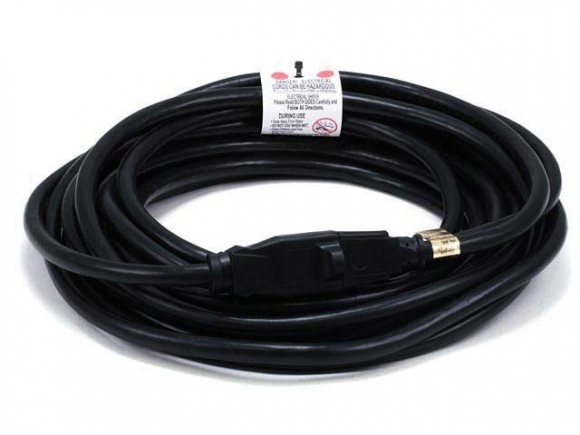 MonoPrice 5303 Black 25ft 14AWG Indoor / Outdoor Power Extension Cable