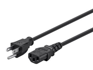 Monoprice 5294 15ft 14AWG Power Cord Cable w/ 3 Conductor PC Power Connector Socket (C13/5-15P) - Black