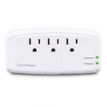 CyberPower CSB300W Essential 3-Outlets Surge Suppressor Wall Tap Plug