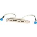 StarTech USBPLATE4 4-Port USB Rear Expansion Slot Adapter