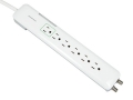 MonoPrice 9199 6 Outlet Slim Power Surge Protector - 1080 Joules