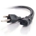 C2G 09482 18 AWG Universal Power Cord (NEMA 5-15P to IEC320C13) TAA Compliant, Black (15 Feet, 4.57 Meters)
