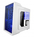 Apevia X-EnerQ-WHT-500 White ATX Mid Tower Case w/ Window and 500W PSU