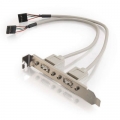 C2G 2-Port USB Header Bracket Adapter