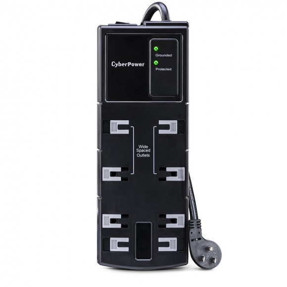 CyberPower CSB806 Essential Surge Protector (Black)