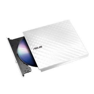 ASUS USB 2.0 White External Slim CD/DVD Writer Model SDRW-08D2S-U (White)