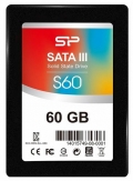 Silicon Power S60 2.5 60GB SATA III MLC Internal Solid State Drive (SSD) SP060GBSS3S60S25AE