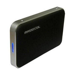 Masscool UHB-2221SD External 2.5" USB Mini-B Enclosure (Black/Silver)