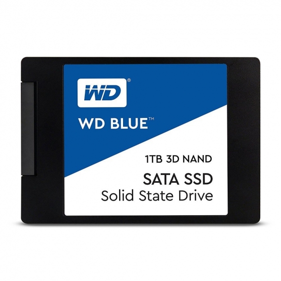 WD Blue 3D NAND 1TB PC SSD - SATA III 6 Gb/s 2.5/7mm Solid State Drive - WDS100T2B0A