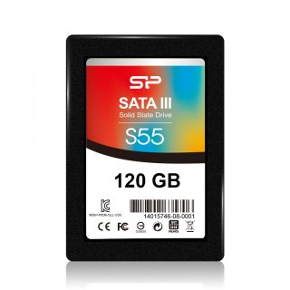 Silicon Power Slim S55 2.5" 120GB TLC Internal Solid State Drive SSD SP120GBSS3S55S25