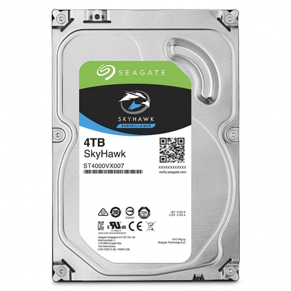 Seagate SkyHawk 4TB Surveillance Hard Drive 64MB Cache SATA 6.0Gb/s 3.5" ST4000VX007